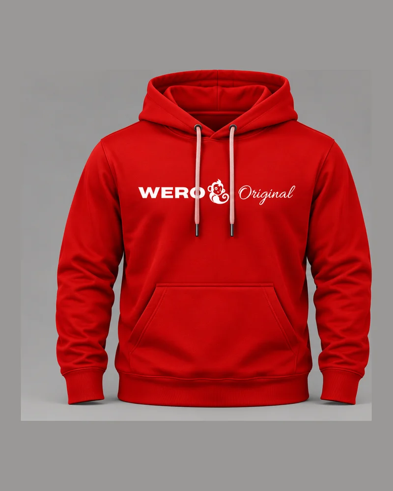 Moletom WERO Assinatura na cor vermelho